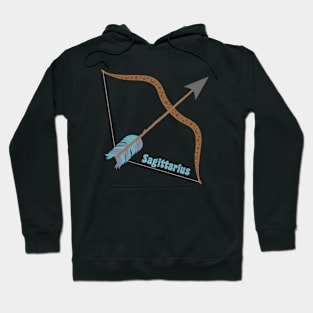 Sagittarius Bow and Arrow Zodiac Star Sign Hoodie